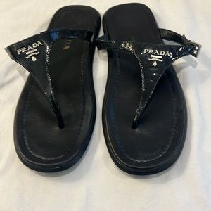 Prada Leather Sandals, size 37.5